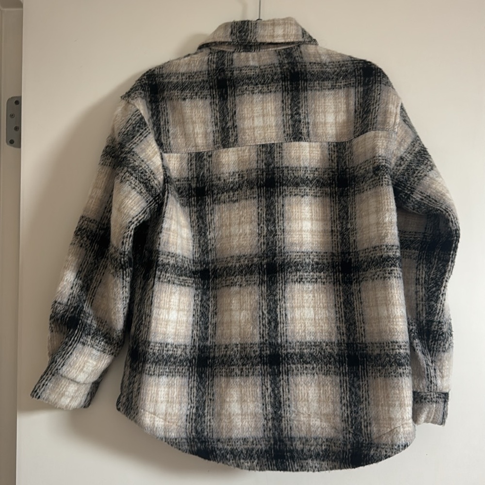 Women’s Plaid Button-Up shacket Jacket size small - Picture 4 of 4